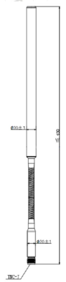 XW5486 400-678MHz&1-1.5GHz双频手持全向天线